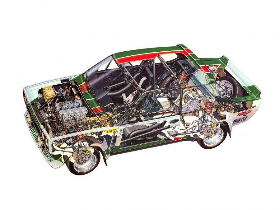 Схема Fiat Abarth 131 Rally Corsa 1976 года  (фото 15 из 21)